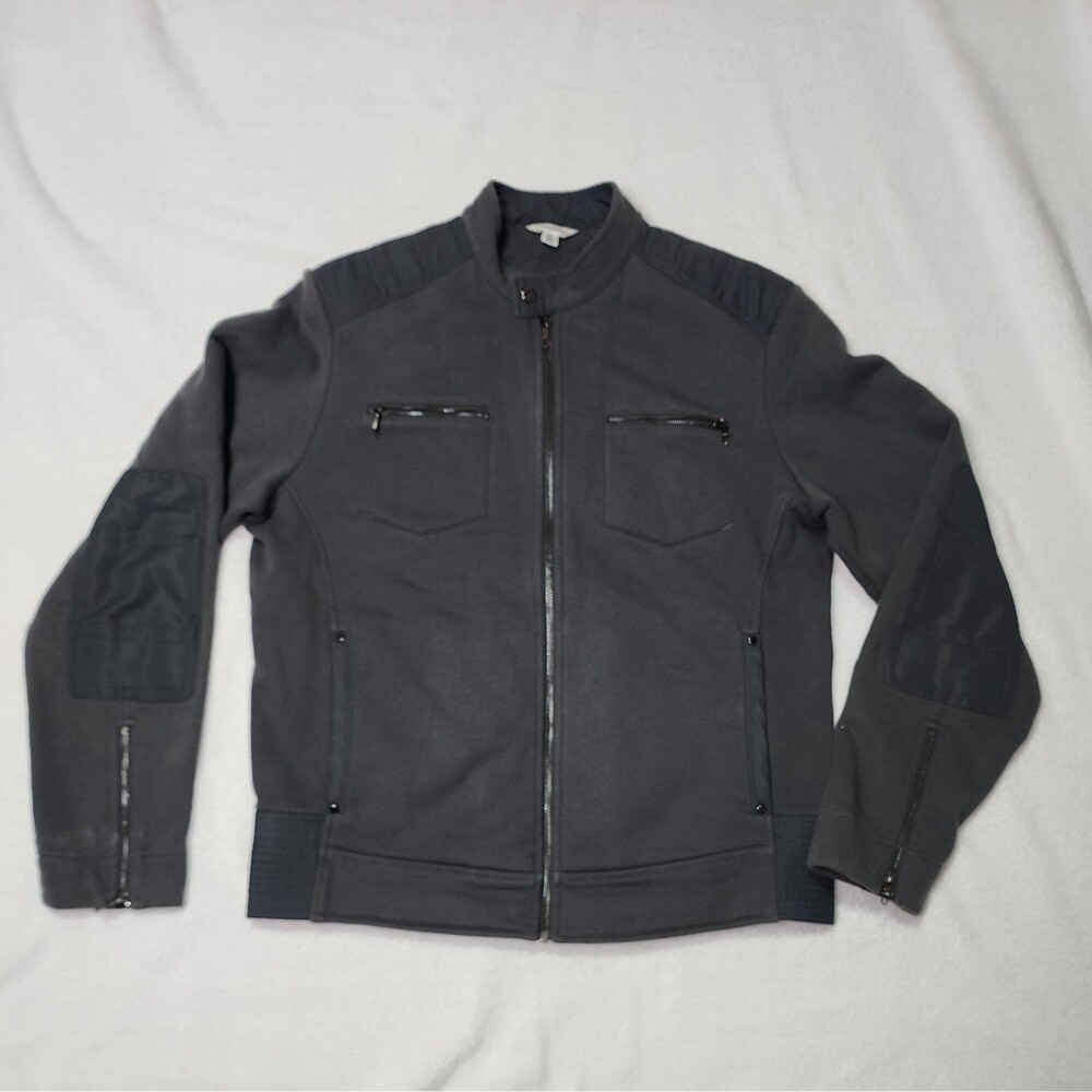 Calvin Klein Womens Fitted Jacket Size Medium Dark Gray